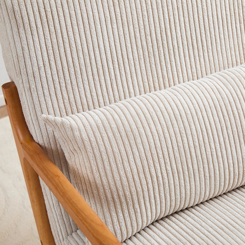 Mid-Century Polyester Accent Chair