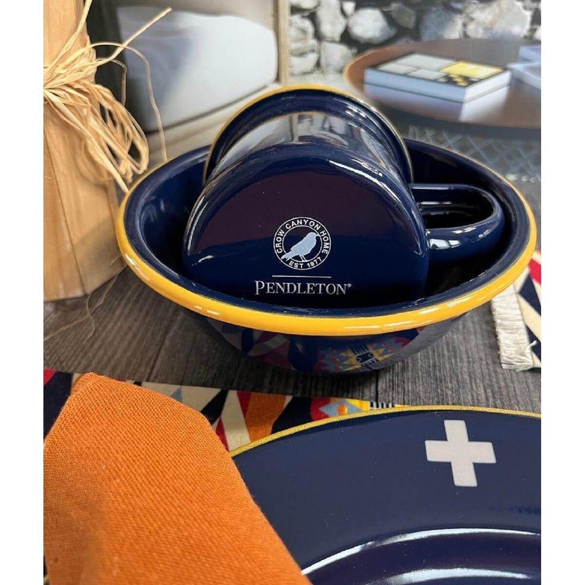 Pendleton Camp Cross Enamelware sets (2) Overstock 41593097