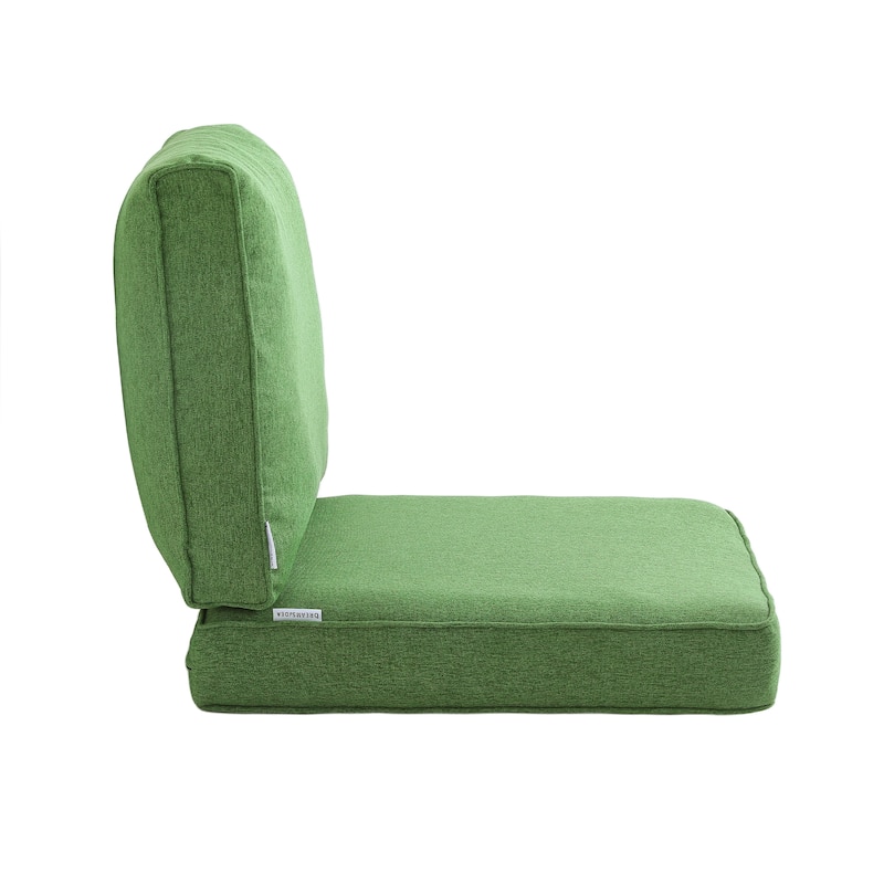 Modern 24" Outdoor Deep Seat Cushions Set, Outdoor Cushions for Chairs - 23" W x 24.5" D