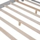 preview thumbnail 5 of 10, Full Size Platform Bed with Built-in LED Light, Storage Headboard & Guardrail, Antique Grey