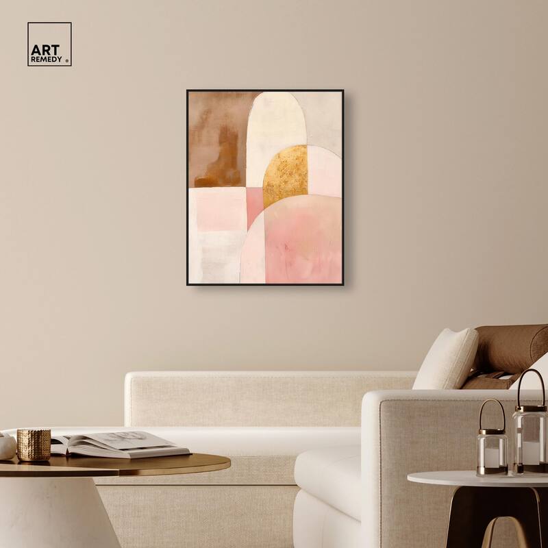 Rose Quartz and Sand I Canvas by Art Remedy