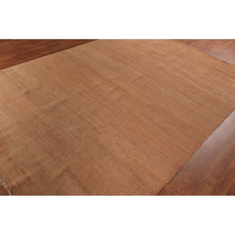 Tribal / Modern Gabbeh Oriental Area Rug Hand-Knotted Wool Carpet - 6'6" x 9'7"