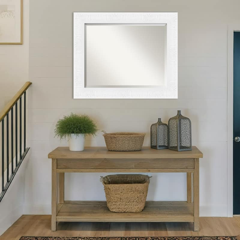 Luxe Beveled Framed Wall Mirror