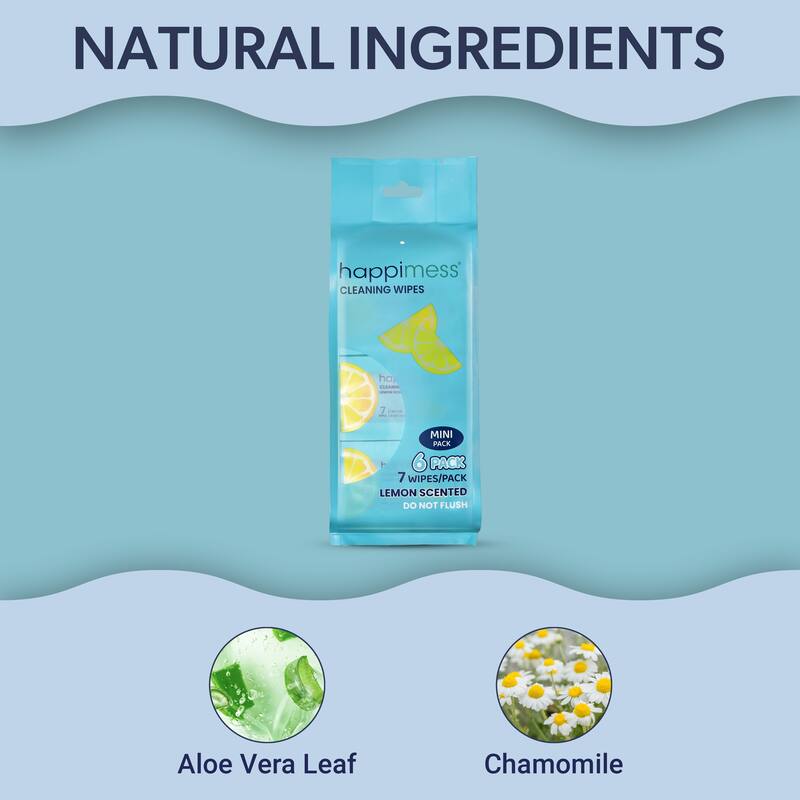 happimess, Compact Travel Multi Surface Heavy Duty Cleaning Wipes