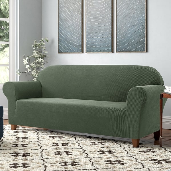 slide 2 of 91, Subrtex 1 Piece Sofa Slipcover Stretch Spandex Furniture Protector