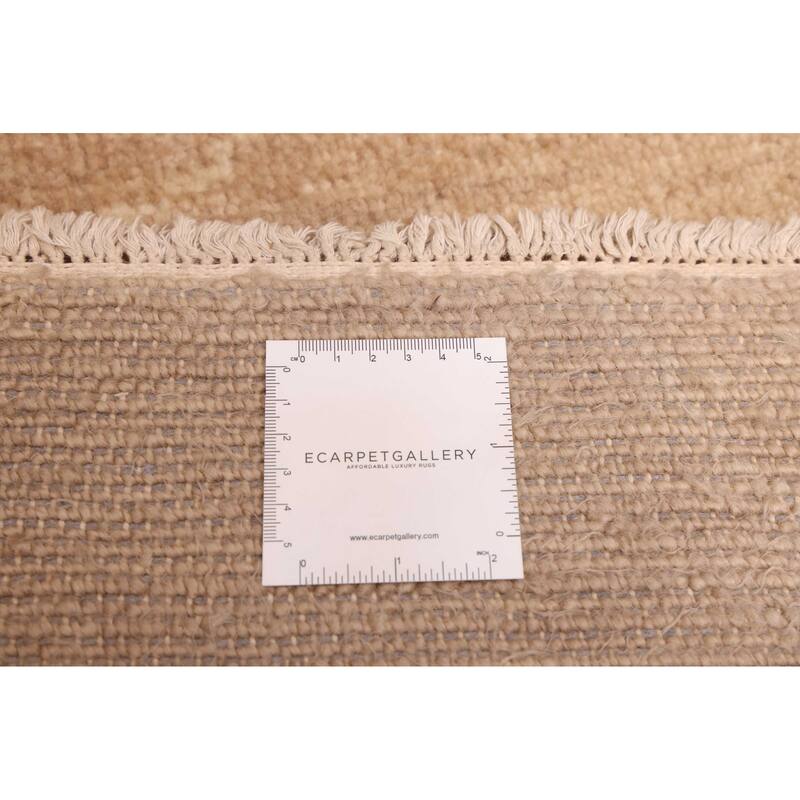 ECARPETGALLERY Hand-knotted Mystique Brown Wool Rug - 3'0 x 9'7