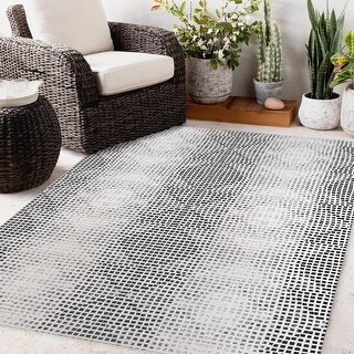 GODS EYE BLOCK PRINT BW Outdoor Rug By Becky Bailey - Bed Bath & Beyond ...