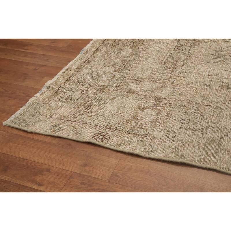 Hand Knotted Oriental 100% Wool Carpet Traditional Floral Greys & Charcoal Bakhtiari Area Rug - 11' 10'' X 8' 8''