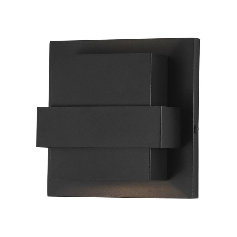 Dimmable LED Layered Square Casing Exterior Wall Sconce - 7.0 in