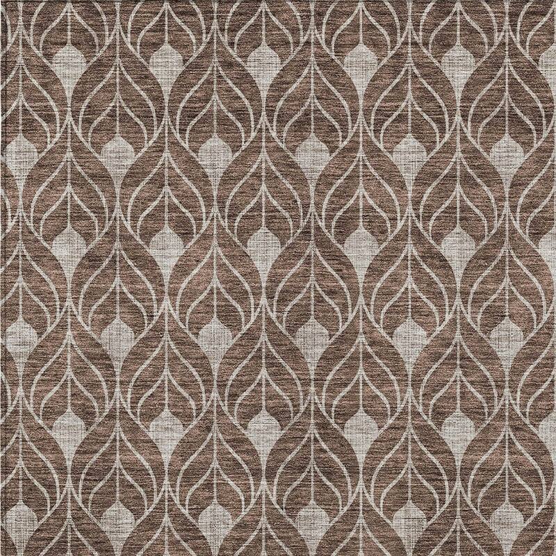 HomeRoots Geometric Transitional Rectangle Outdoor Rug