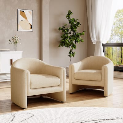 Modern 32.3" wide Upholstered Accent Chairs Set of 2