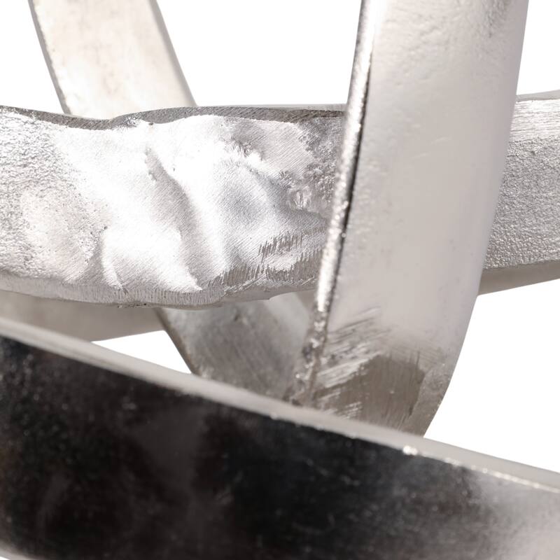 Decorative Aluminum Metal Knot Sculptural - 11"