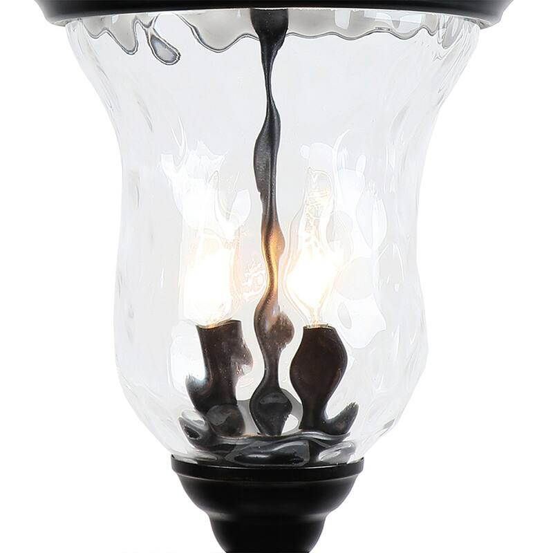 1 Light Post Light in Imperial Black - Black