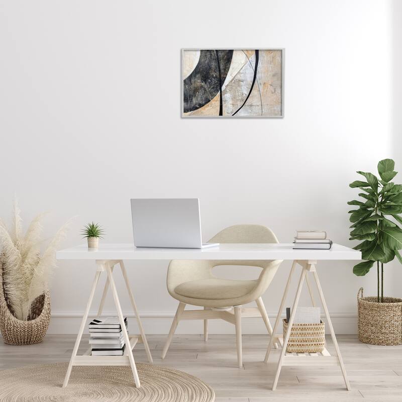 Stupell Arched Urban Abstract Framed Giclee Art Design By LSR Creative Studio