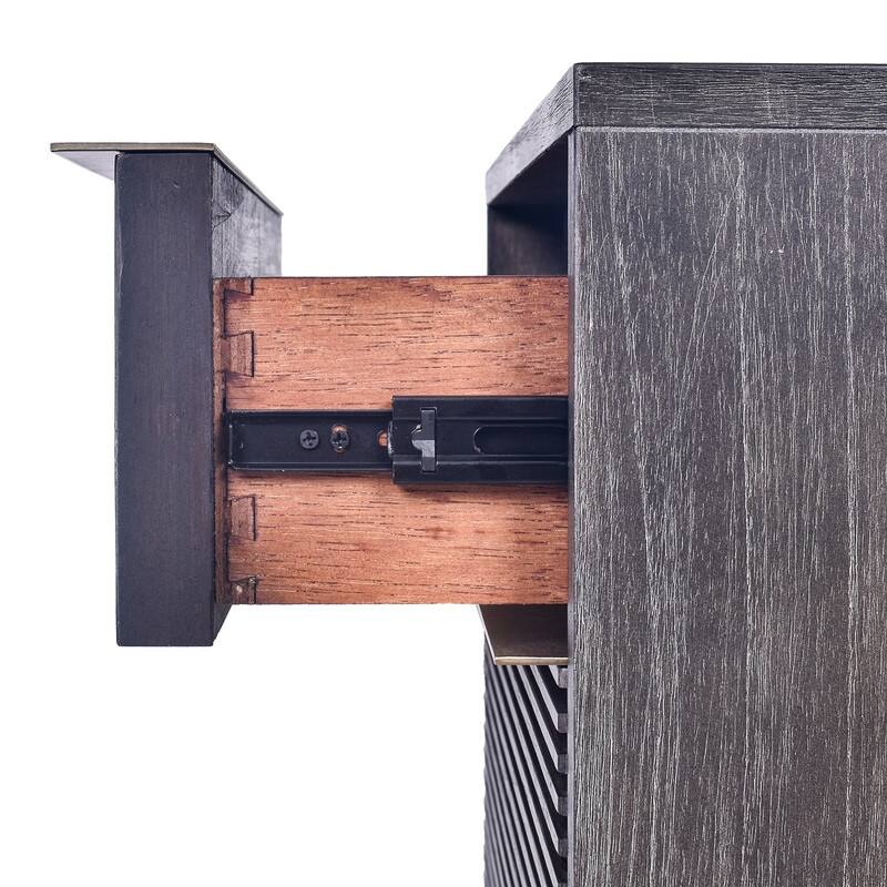 Hopper Studio Avant 2 Drawer Nightstand - Antique Black