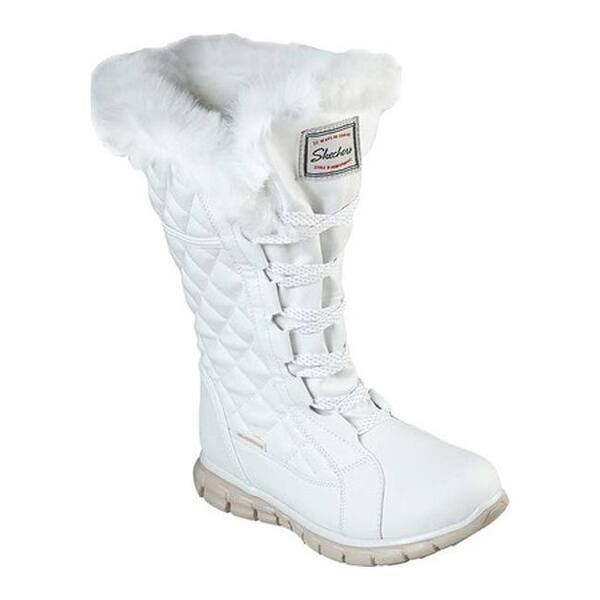 Shop Skechers Women S Synergy Real Estate Winter Boot Winter White