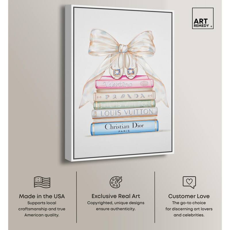 Heel and Luxury Books I Canvas by Art Remedy