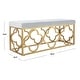 preview thumbnail 25 of 27, SAFAVIEH Fleur Moroccan Glam Velvet Rectangle Bench - 44.5" x 16.5" x 19"