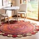 preview thumbnail 47 of 64, SAFAVIEH Handmade Cape Cod Lynda Coastal Jute Rug 10' Round - Red/Multi - Round