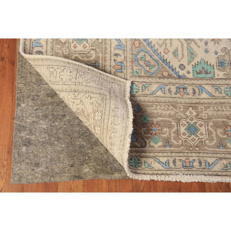 Geometric Tabriz Persian Area Rug Handmade Traditional Wool Carpet - 7'10"x 11'1"