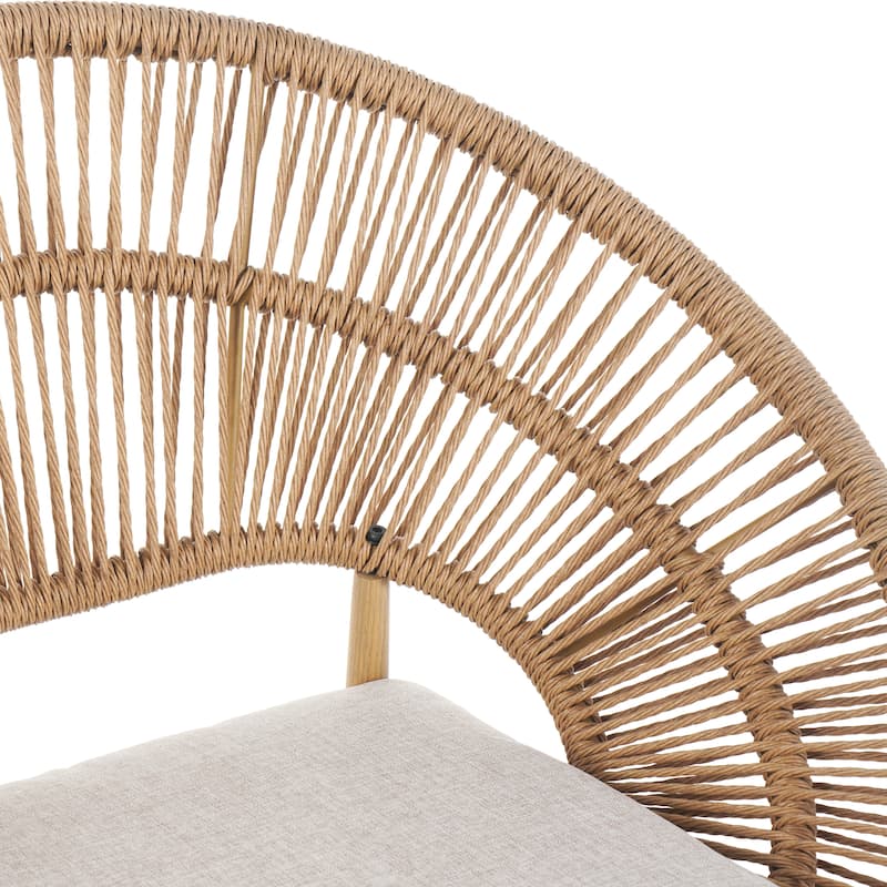 Outdoor Wicker Papasan Style Dining Chair