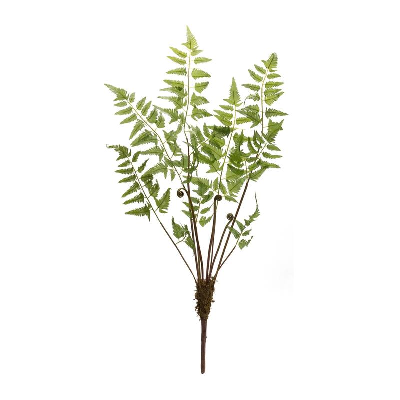 Variegated Fern Artificial Spray - 36" - Green - Set of 6