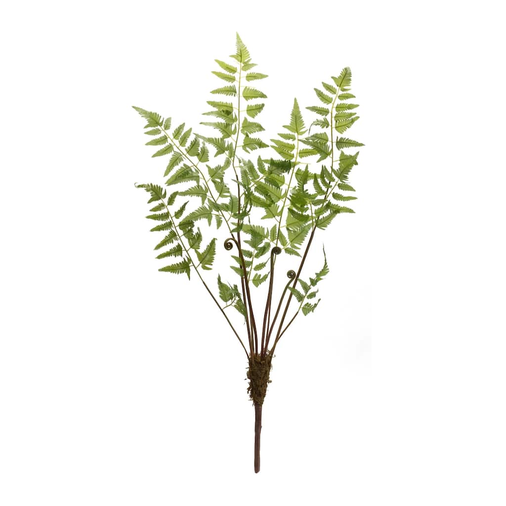 Variegated Fern Artificial Spray - 36" - Green - Set of 6