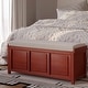 preview thumbnail 5 of 11, John Louis Home Solid Wood Open Top Storage Bench Mahogany