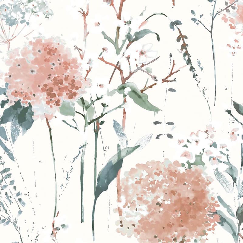 Laura Ashley Pallington Bloom Plaster Pink Wallpaper