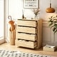 preview thumbnail 7 of 8, 4-Drawer Vanity Desk, Handleless Design, Suitable for Bedroom and Living Room