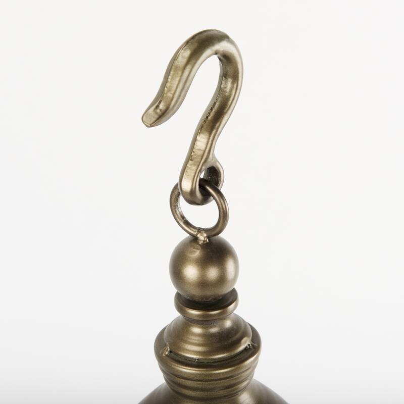 Gerson I Large Cage-Style Gold Metal Candle Holder Lantern