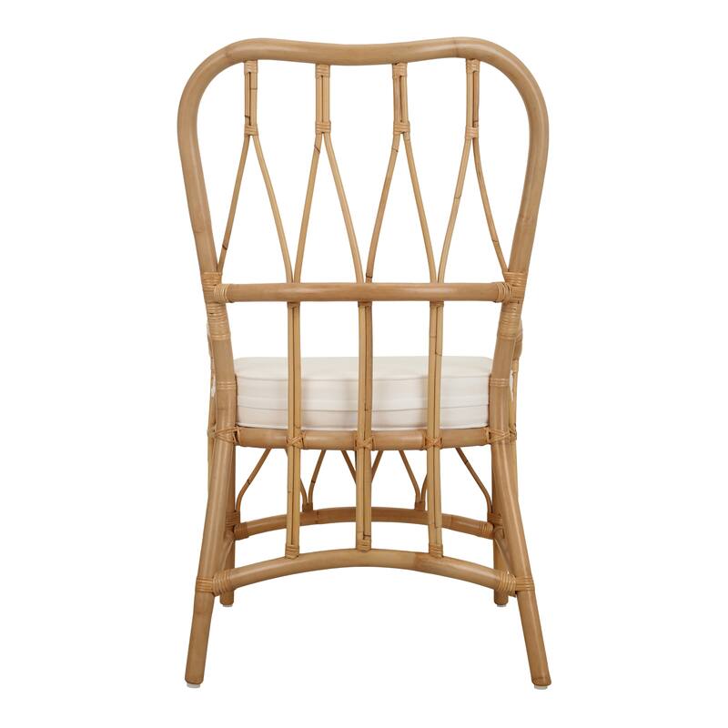 NPD Furniture Ayanna Modern Bohemian Rattan Dining Chair