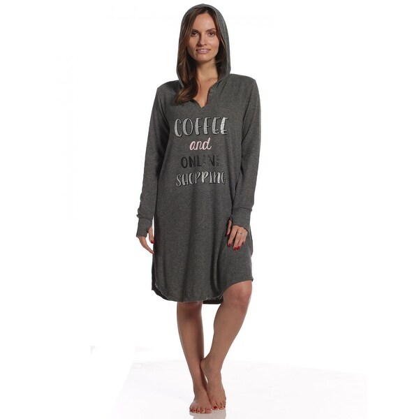 hooded sleep shirt
