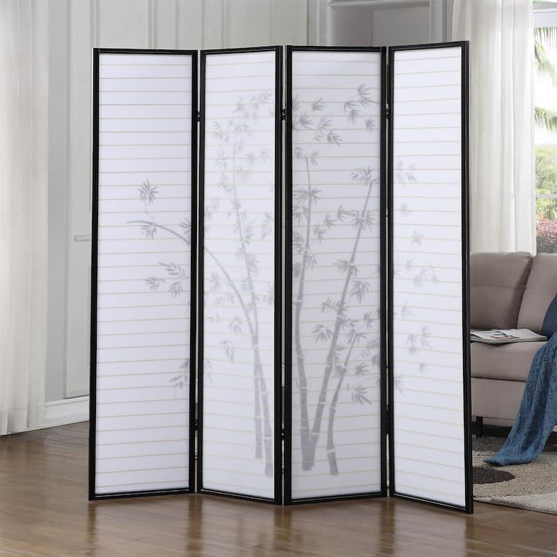 4-Panel Framed Room Screen