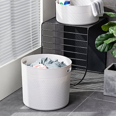 HANAMYA Storage Basket | Laundry Basket, 27 Liter - Set of 1