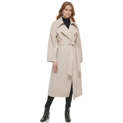 DKNY Oversized Lapel Trench Coat