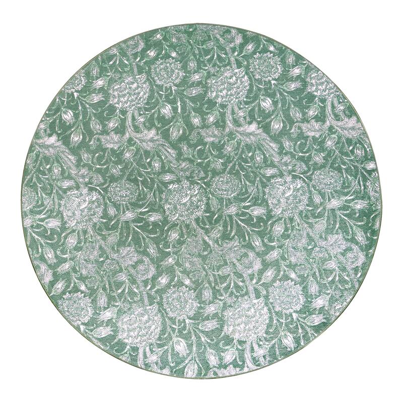 My Magic Carpet Kalini Floral Green Machine Washable Rug