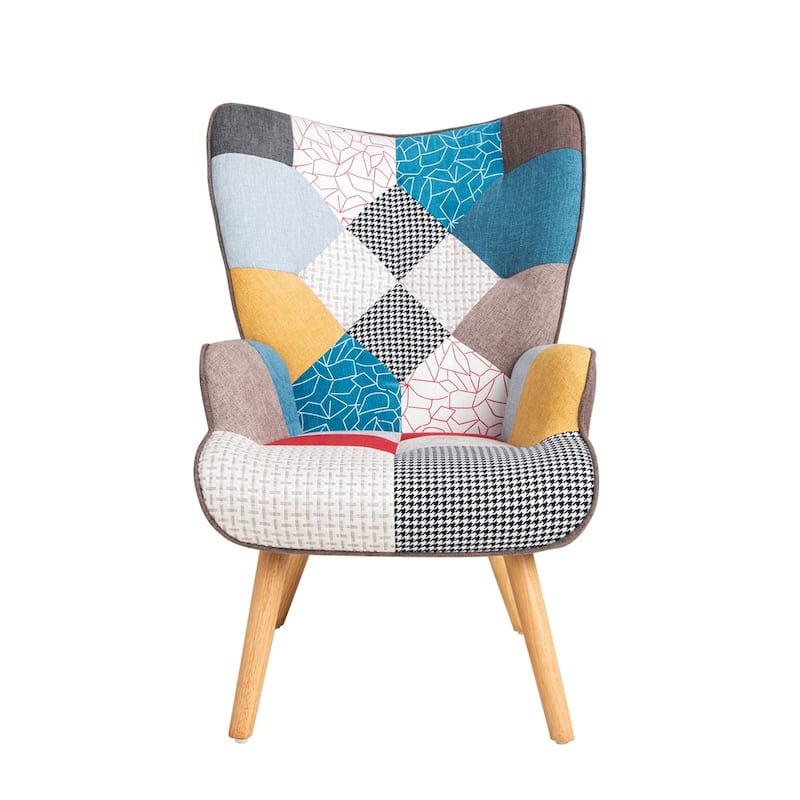 Living Room Chair and Ottoman Set