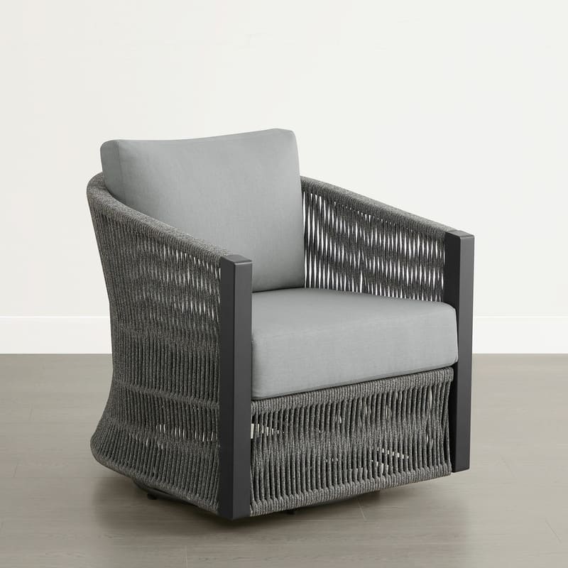 Carlos Outdoor Patio Furniture Bistro Set Swivel Chair