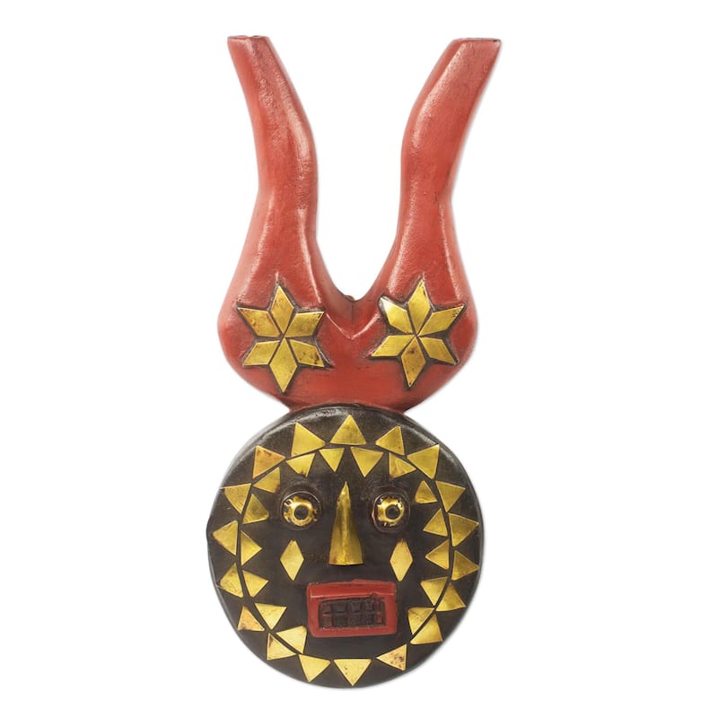 Novica Handmade I Am Luck African Wood Mask
