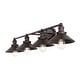 preview thumbnail 136 of 176, JONATHAN Y Florence Metal Shade Sconce 4-Light - Oil Rubbed Bronze