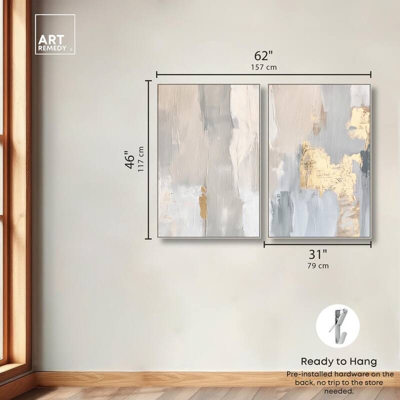 Gilded Driftwood I Canvas Set of 2 by Art Remedy