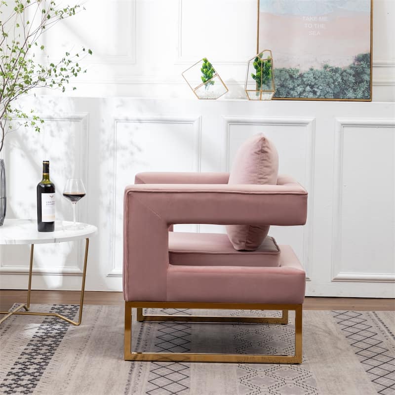 Contemporary Upholstered Accent Arm Chair