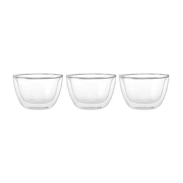 Zwilling Sorrento Double Wall Glassware 2-pc, Bowl Set, Transparent