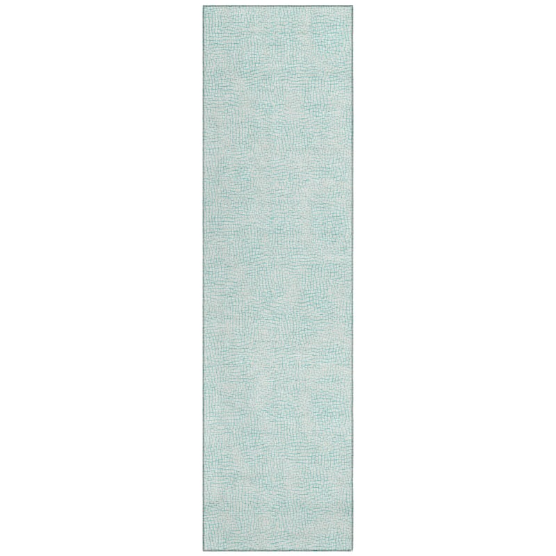 Machine Washable Indoor/ Outdoor Solid Causal Chantille Rug