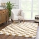 preview thumbnail 3 of 12, Hauteloom Atira Living Room, Bedroom Area Rug - Contemporary - Plush Pile - Light Gray,Cream - 7'10" x 10'3" 4' x 6' - Light Mustard, Cream / Atira