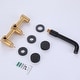 preview thumbnail 13 of 20, Solid Brass 2-Round Knob Handle Wall Mounted Bathroom Faucet