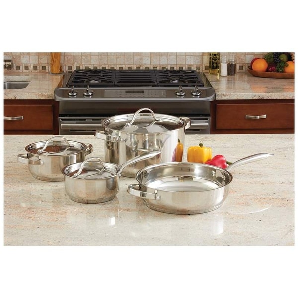 Ever Clad 7pc Heavy Duty Stainless Steel Cookware Set. Opens flyout.