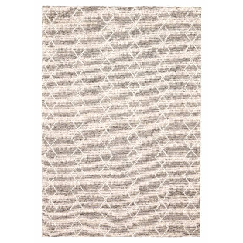ECARPETGALLERY Braid weave Sienna Grey, Wool Rug - 5'2 x 7'6 - Grey/ - 5'2 x 7'6