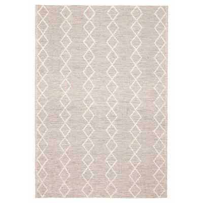 ECARPETGALLERY Braid weave Sienna Grey, Wool Rug - 5'2 x 7'6